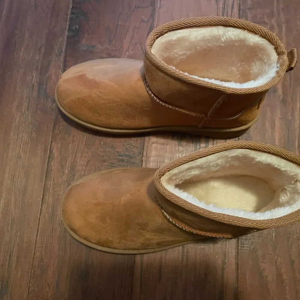 Mini Boots *Dark Khaki* Women's Size 40 - Picture 3 of 6